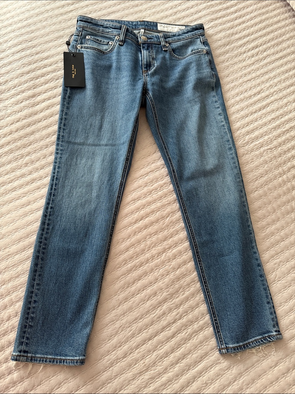 Rag & Bone "The Dre" Sz 25 Low-Rise Boyfriend Vintage Denim Look Jeans ❤️